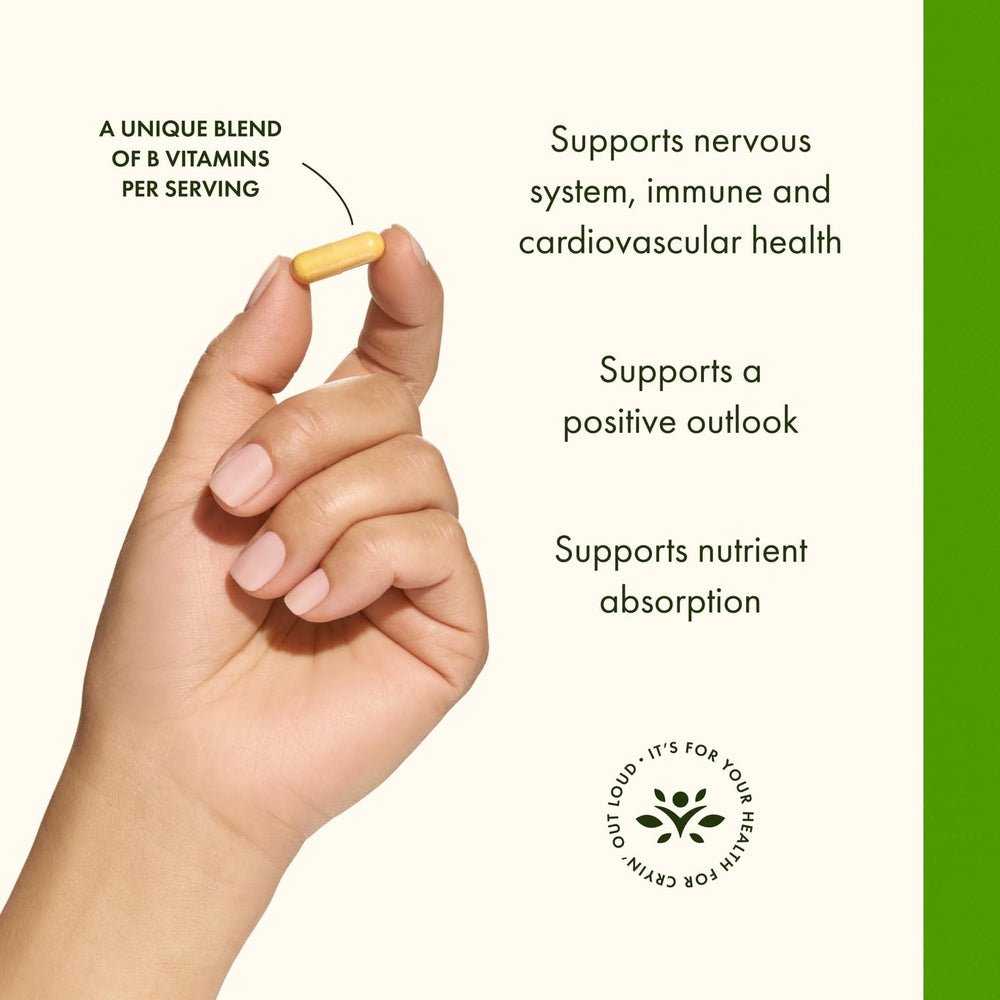 Illustration of B vitamin ingredients B1 through B12