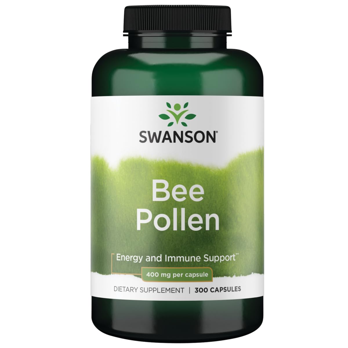 Swanson Bee Pollen 400 mg bottle - front view