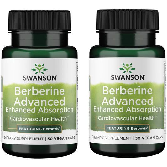 Swanson Berberine Advanced Enhanced Absorption bottle with Berbevis 550 mg