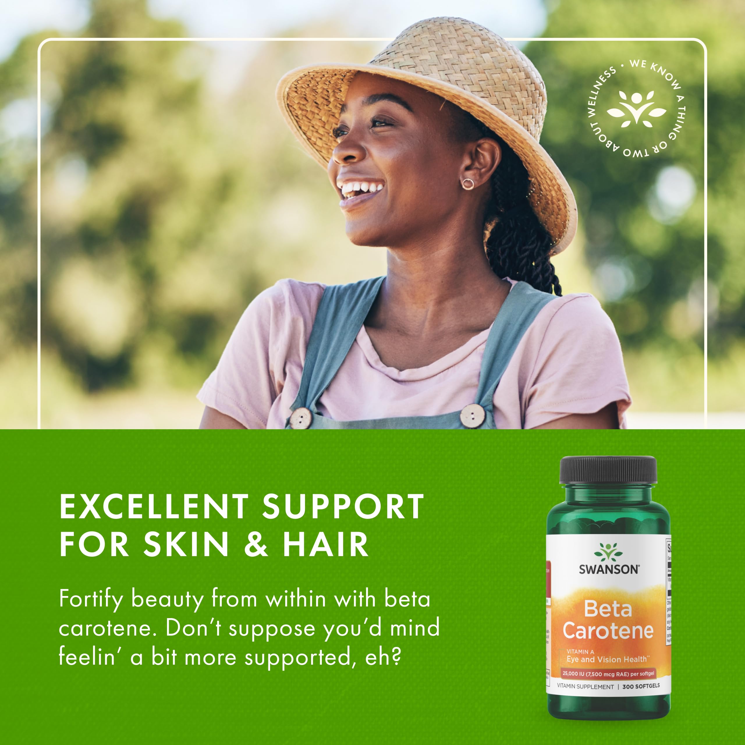 Trusted quality manufacturing seal for Swanson Beta-Carotene