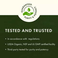 GMP-certified manufacturing facility and quality testing