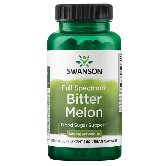 Swanson Full Spectrum Bitter Melon bottle with 60 capsules