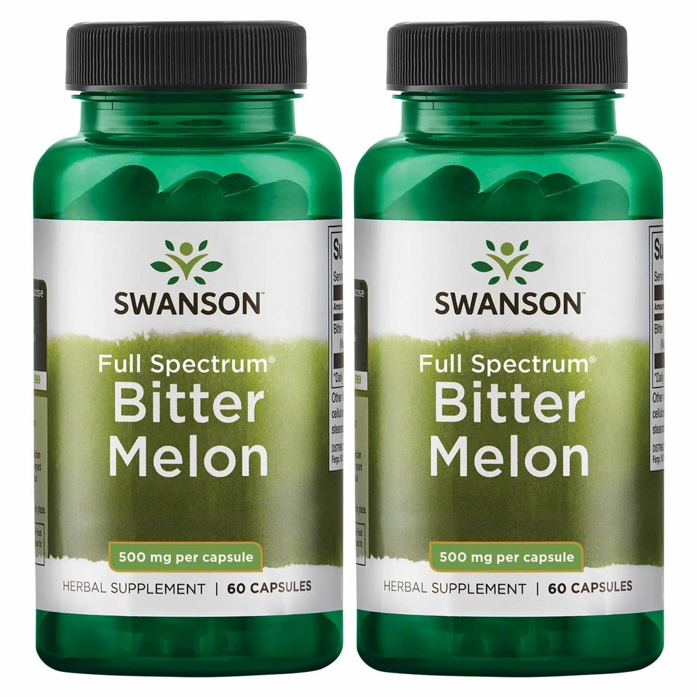 Swanson Bitter Melon Full Spectrum 500 mg bottle - front view