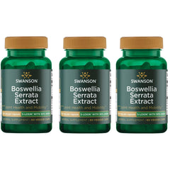 Swanson Boswellia bottle closeup with 125 mg veggie capsules for daily supplement routine.