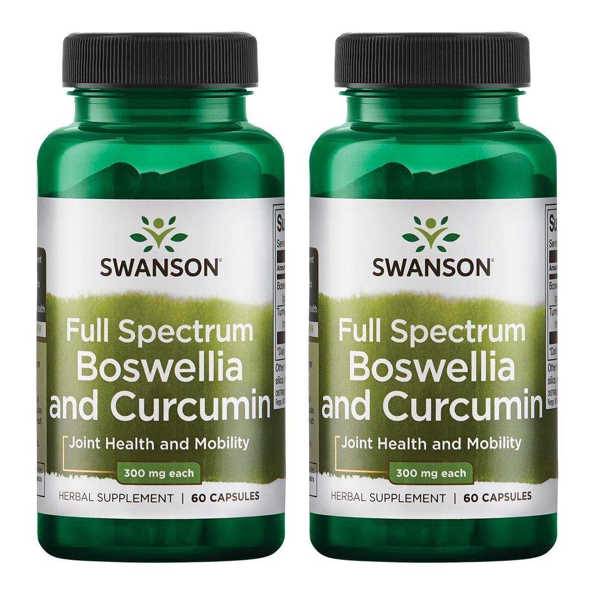 Swanson Full Spectrum Boswellia & Curcumin bottle – 60 capsules