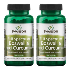 Swanson Full Spectrum Boswellia & Curcumin bottle – 60 capsules