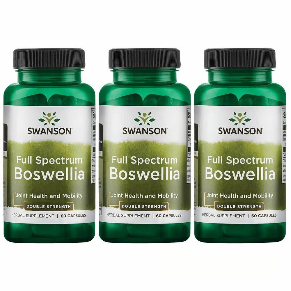 Swanson Double Strength Boswellia bottle with 60 capsules, 800 mg each