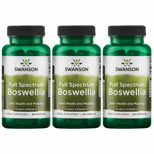 Swanson Double Strength Boswellia bottle with 60 capsules, 800 mg each