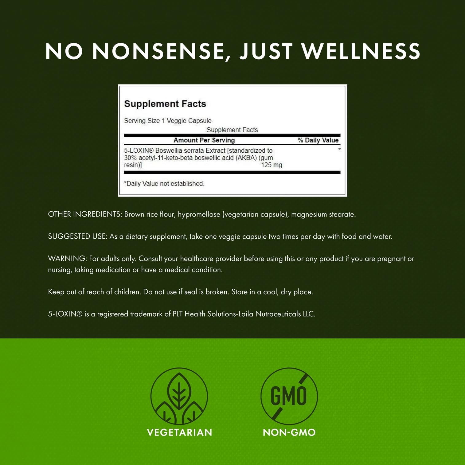 Three-pack of Swanson Boswellia Serrata Extract bottles