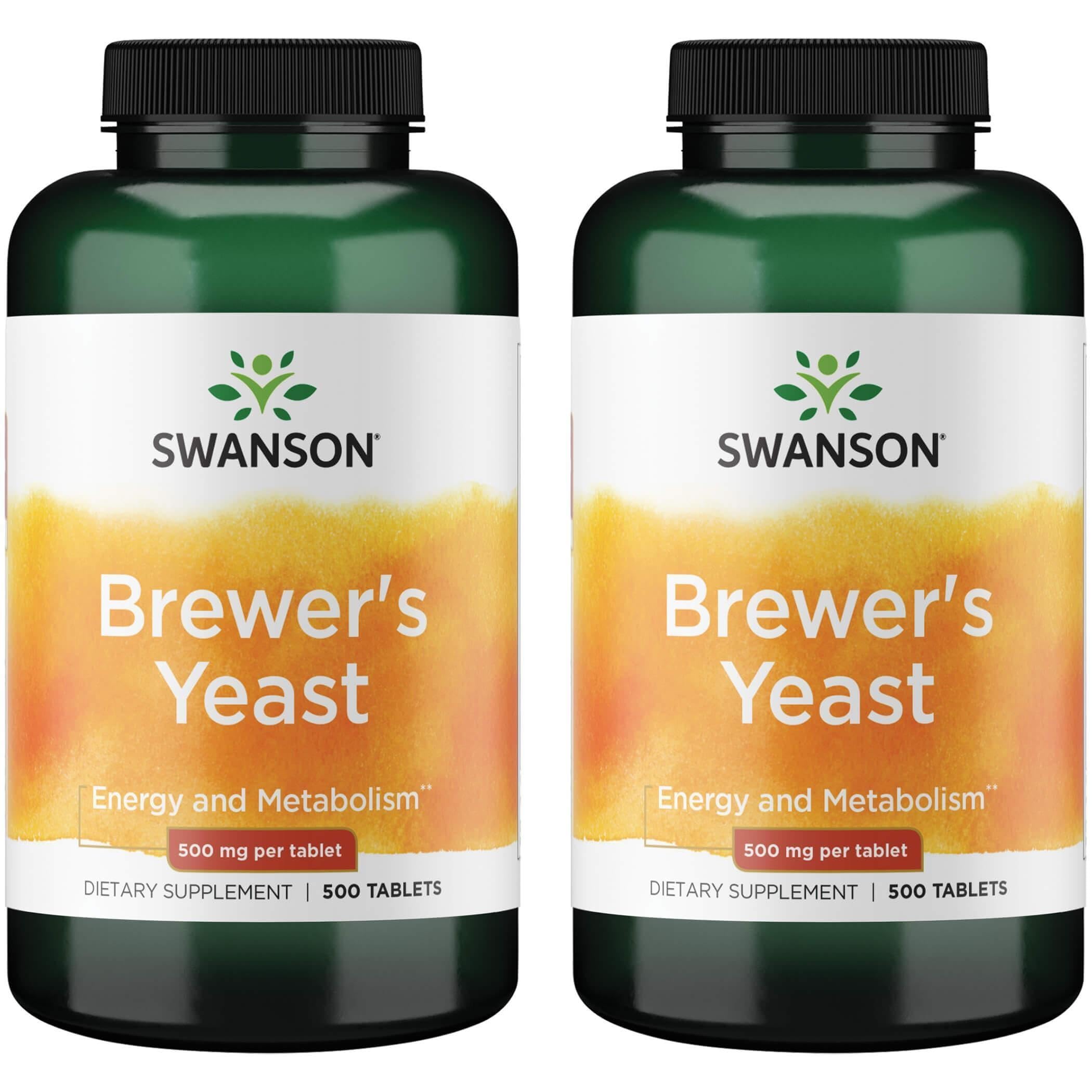 Swanson Brewer's Yeast bottle with 2-pack