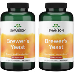 Swanson Brewer's Yeast bottle with 2-pack