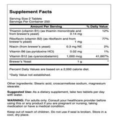Close-up of Swanson Brewer's Yeast tablets