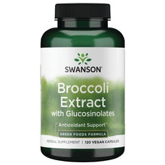 Side view of Swanson Broccoli with Glucosinolates bottle