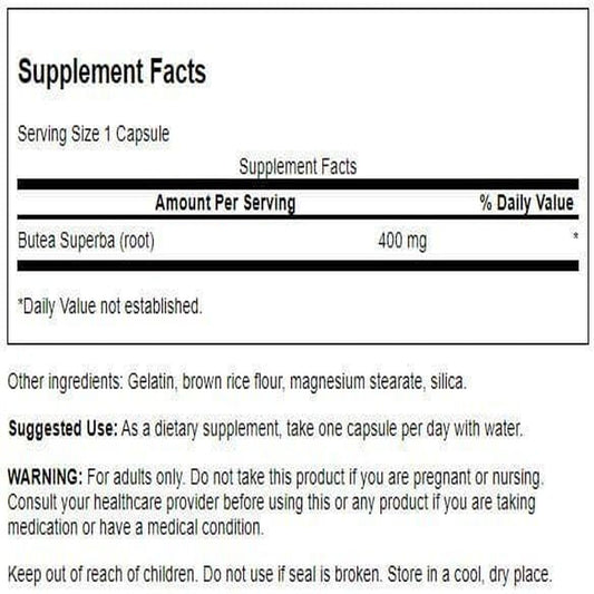Butea Superba Root capsules close-up