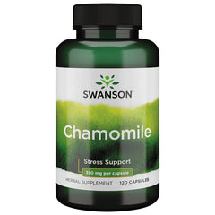 Bottle of Swanson Chamomile Stress Support, 120 capsules