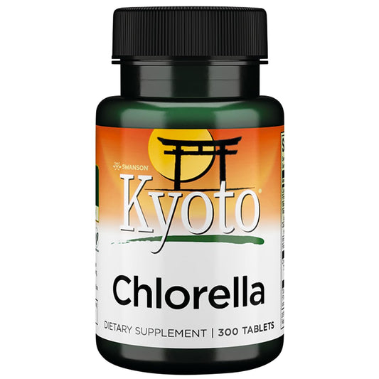 Swanson Chlorella 194 mg 300 Tabs bottle label