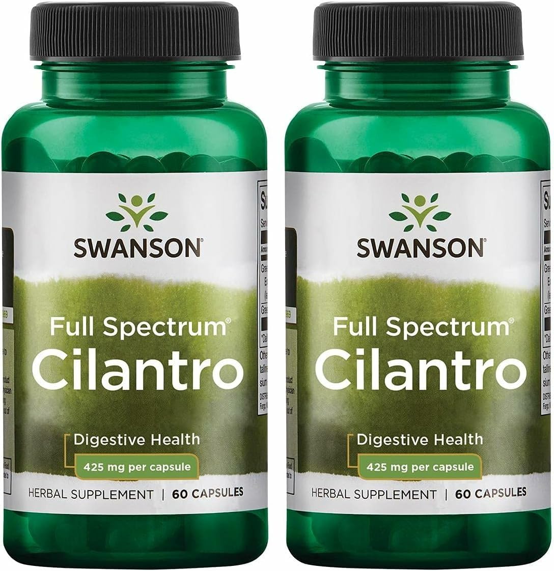 Swanson Cilantro 425 mg 60 capsules bottle