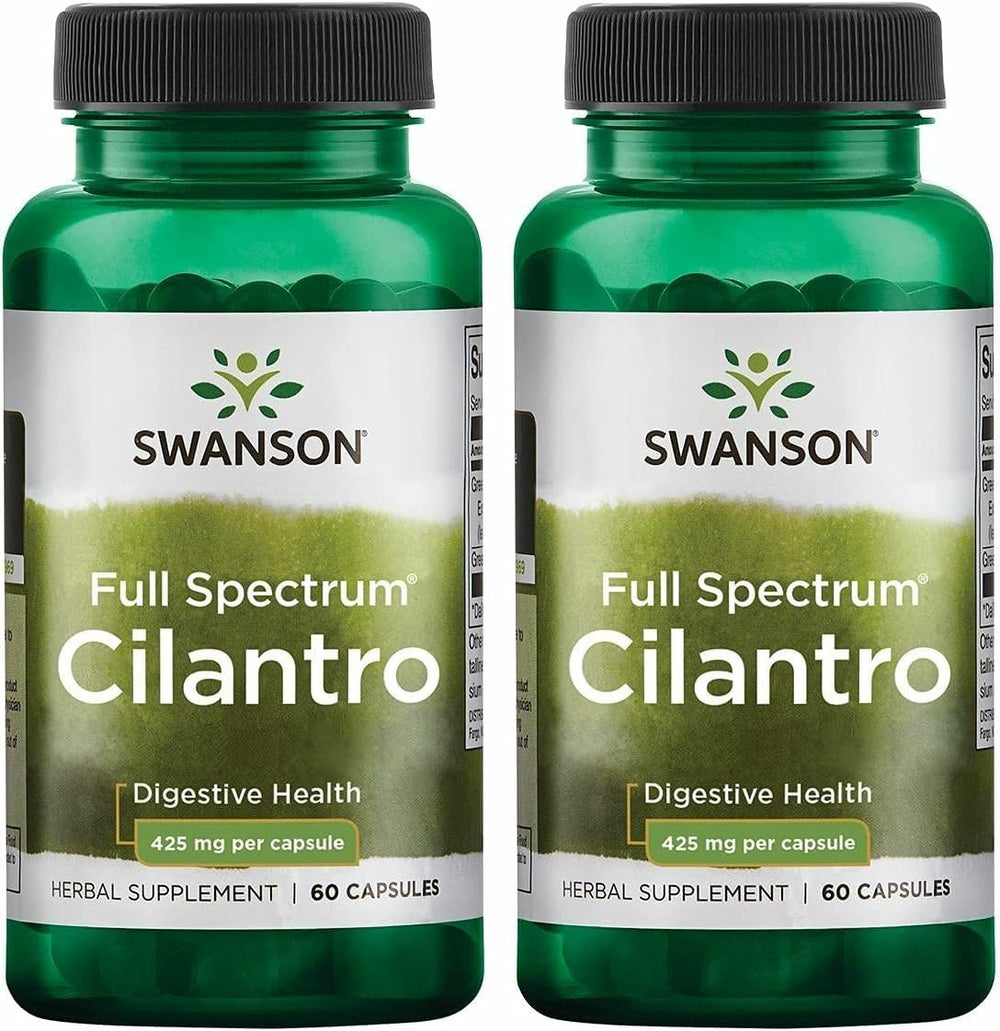 Swanson Cilantro 425 mg 60 capsules bottle