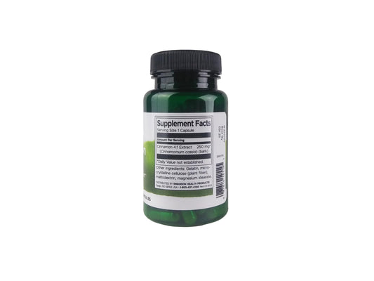 Swanson Cinnamon Extract packaging with capsules - 2 pack side view