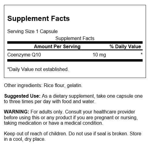 Close-up of easy-to-swallow CoQ10 mini capsules