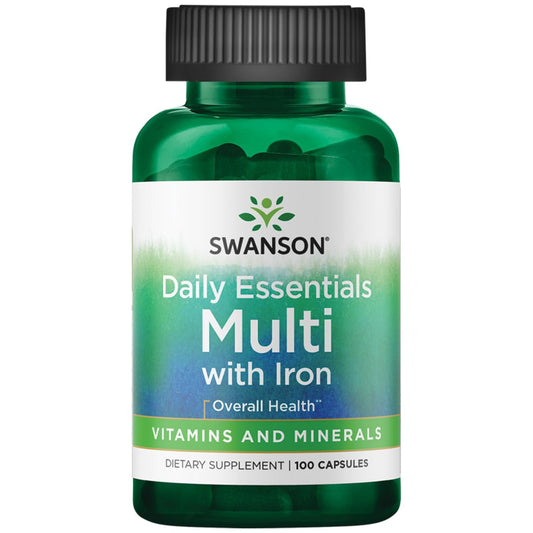 Swanson Daily Multivitamin & Mineral – 100 capsules for men and women