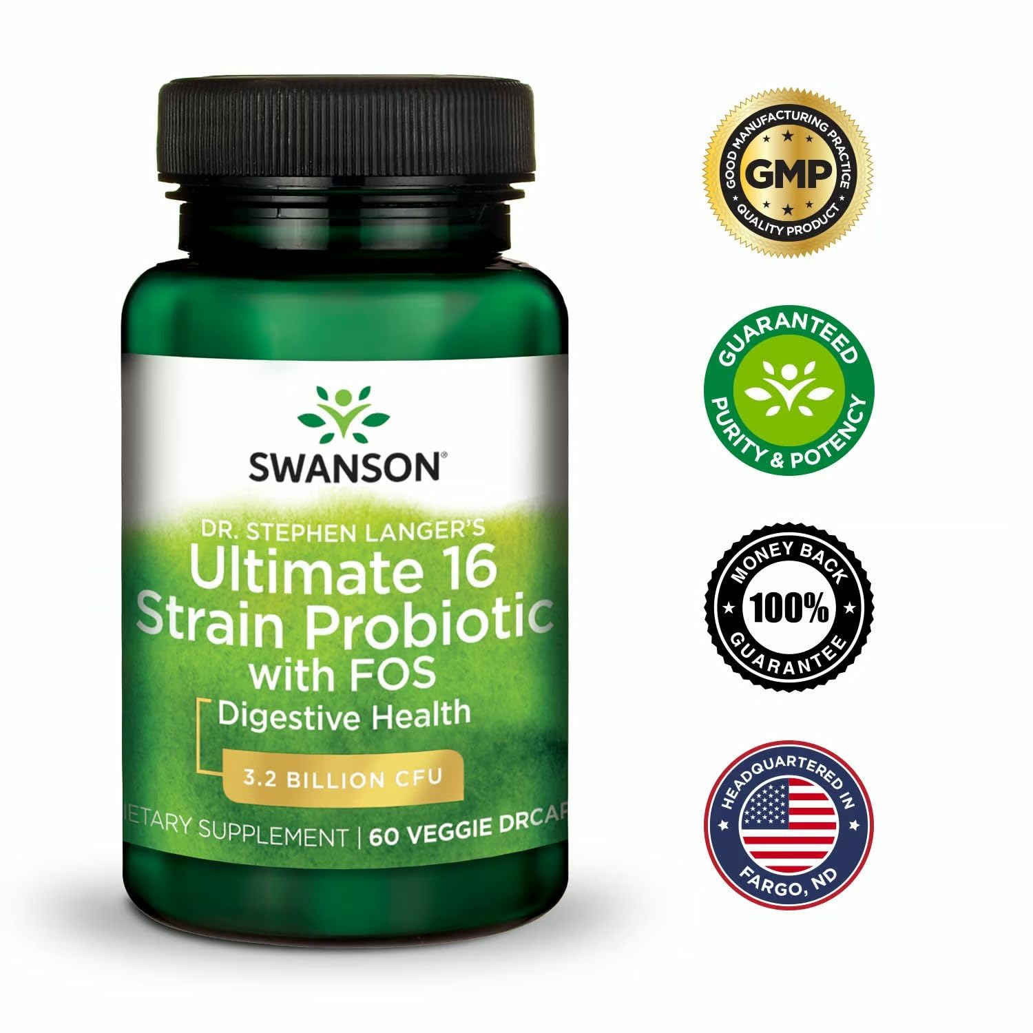 Swanson Dr. Langer lab-tested purity seal reinforces product quality