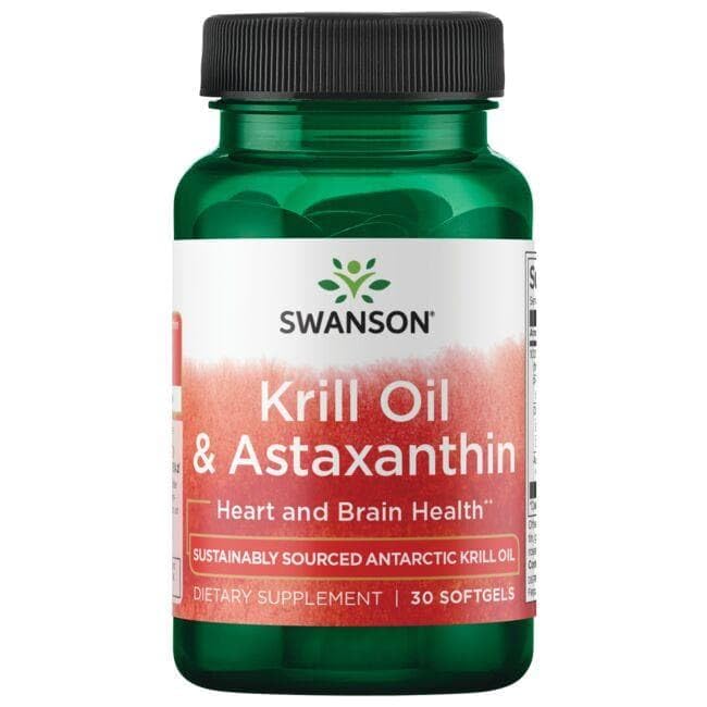 Astaxanthin antioxidant capsules with Krill Oil