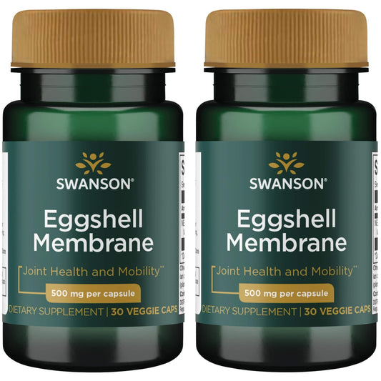 Swanson Eggshell Membrane 500 mg 30 Veg Caps (2 Pack) bottle