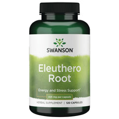 Swanson Eleuthero Root 425 mg bottle and packaging