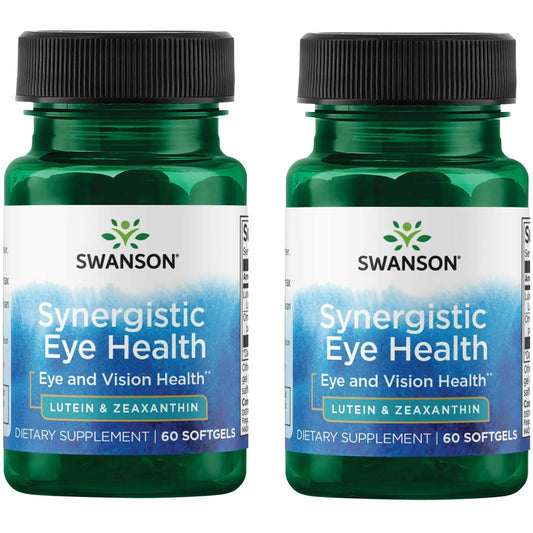 Product image: Swanson Lutein & Zeaxanthin Synergistic Eye Health bottle front view