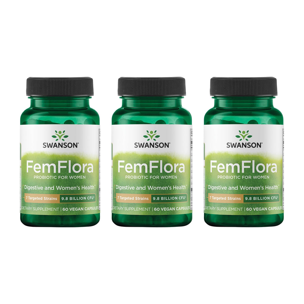 Swanson FemFlora product main image with bottle