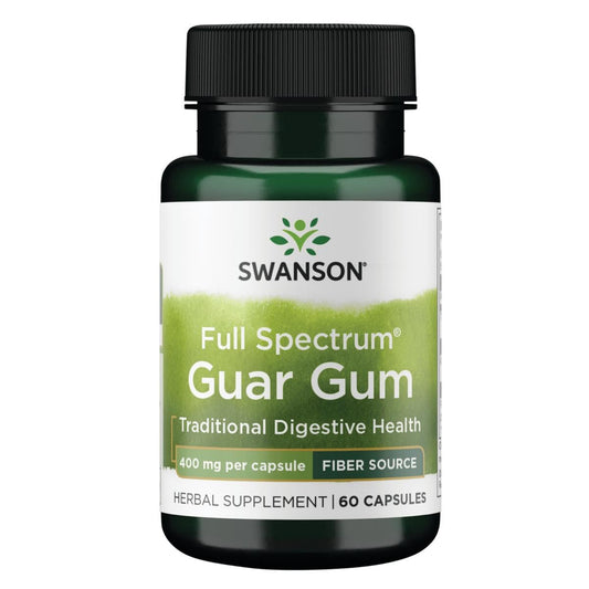 Swanson Full Spectrum Guar Gum 400 mg bottle front label