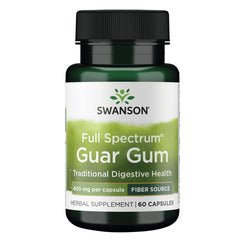 Swanson Full Spectrum Guar Gum 400 mg bottle front label