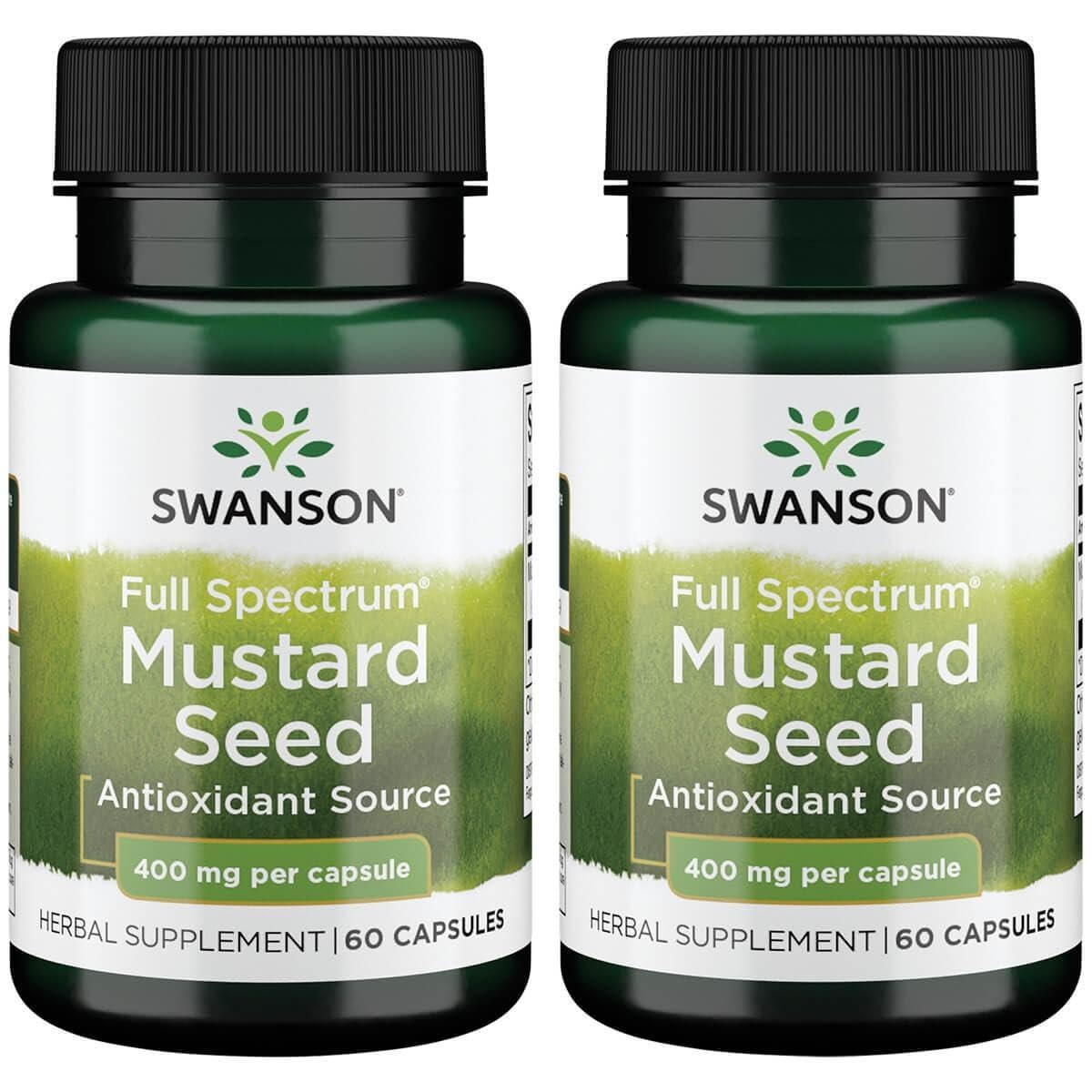Swanson Full Spectrum Mustard Seed 400 mg – 60 capsules (2 pack)
