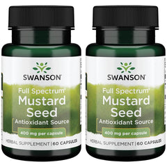 Swanson Full Spectrum Mustard Seed 400 mg – 60 capsules (2 pack)