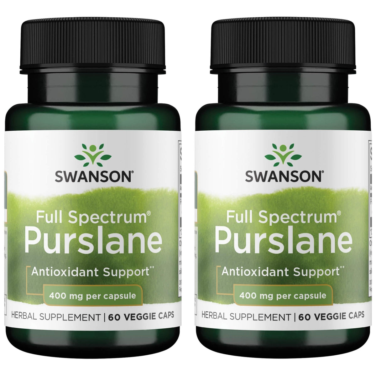 Swanson Full Spectrum Purslane 400 mg per serving in 60 vegetarian capsules, 2 pack