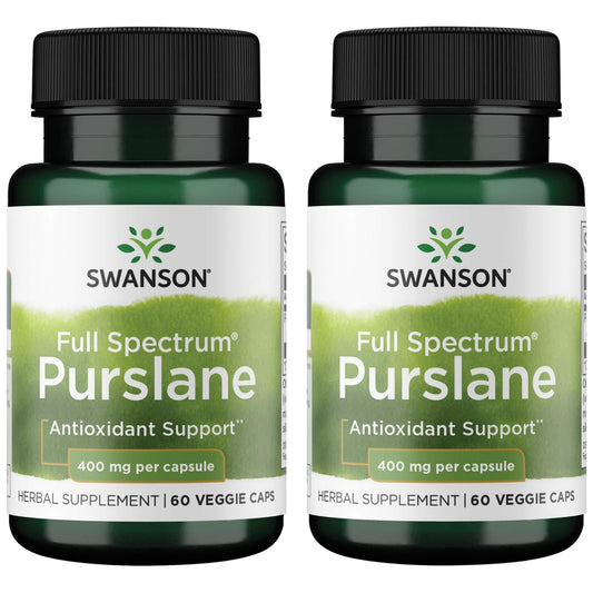 Swanson Full Spectrum Purslane 400 mg per serving in 60 vegetarian capsules, 2 pack