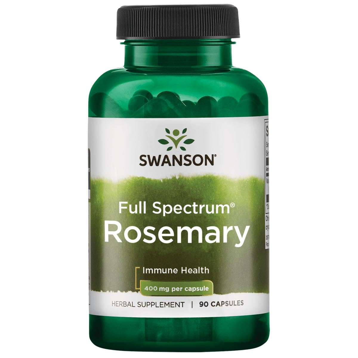 Swanson Full Spectrum Rosemary bottle on a white background
