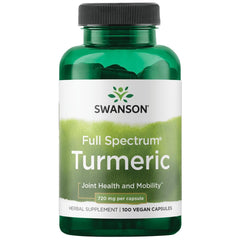Swanson Full Spectrum Turmeric bottle front view