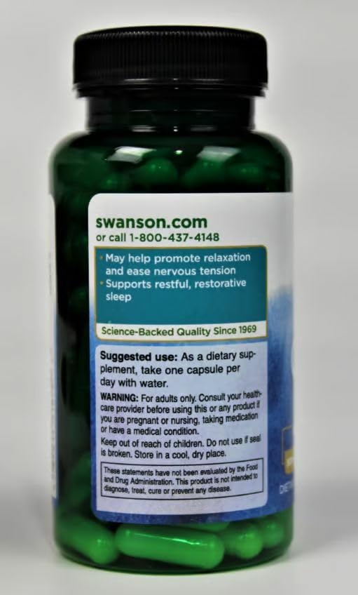 GABA supplement bottle with GMP badge and label
