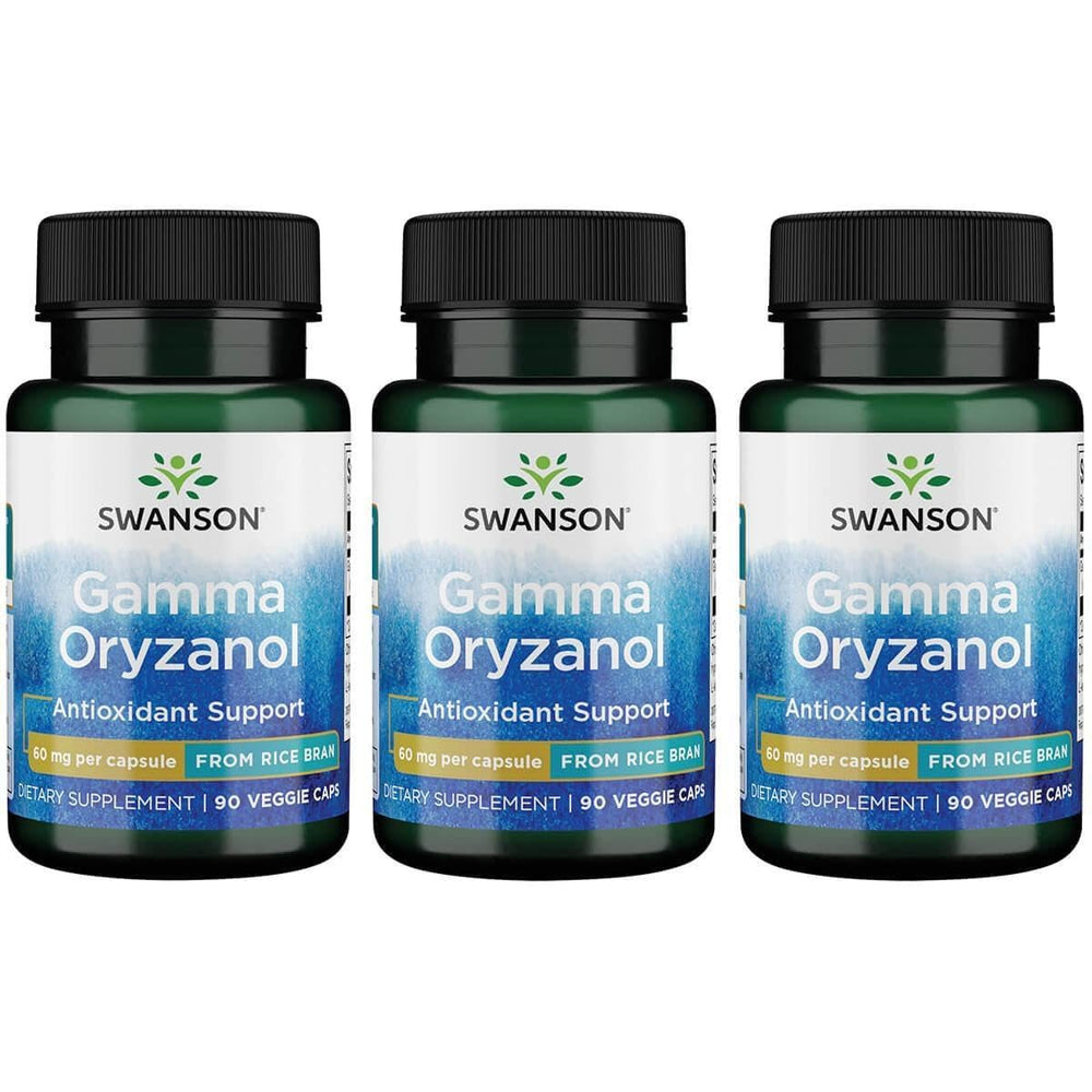 Swanson Gamma Oryzanol from Rice Bran 60 mg vegetarian capsules (3 Pack) - image 1