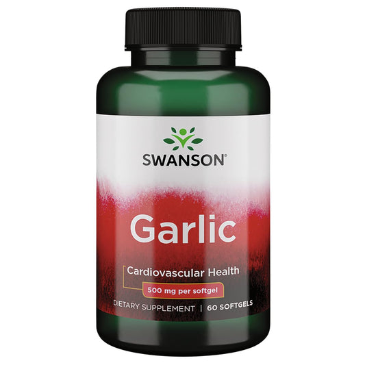 Swanson Garlic 500 mg 60 softgels product hero image