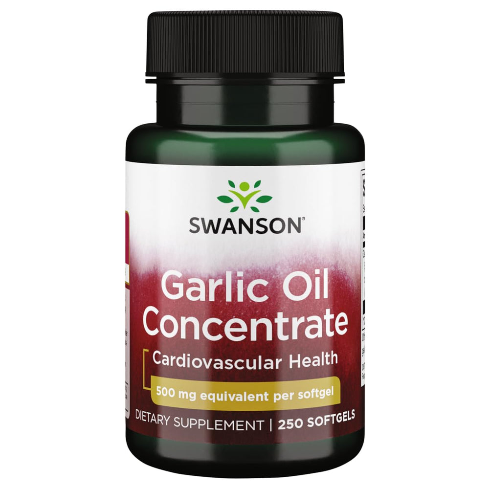 Swanson Garlic Oil - 500 mg equivalent, 250 sgels bottle