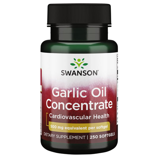Swanson Garlic Oil - 500 mg equivalent, 250 sgels bottle