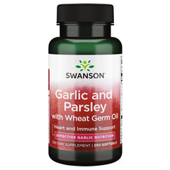 Swanson Garlic & Parsley 250 Softgels bottle front label