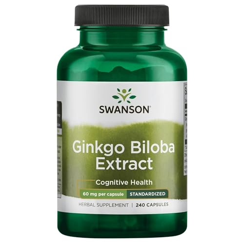 Swanson Ginkgo Biloba Extract bottle on white