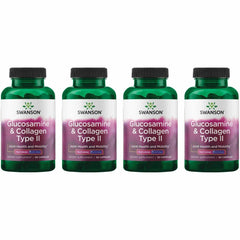 Hero image of Swanson Glucosamine & Collagen Type II with BioCell Collagen 90 Capsules 4 Pack