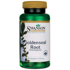 Swanson GOLDENSEAL Root 125 mg bottle - front view
