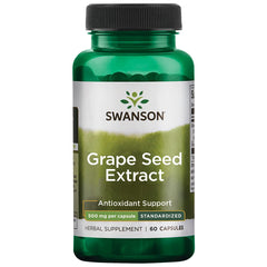 Swanson Grape Seed Extract 500mg bottle - front view