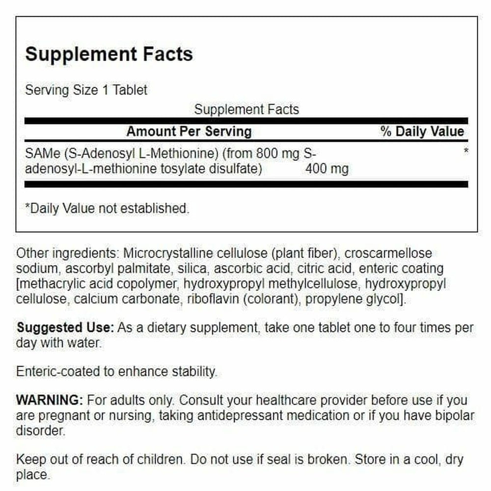 Swanson High-Potency SAME 400 mg packaging